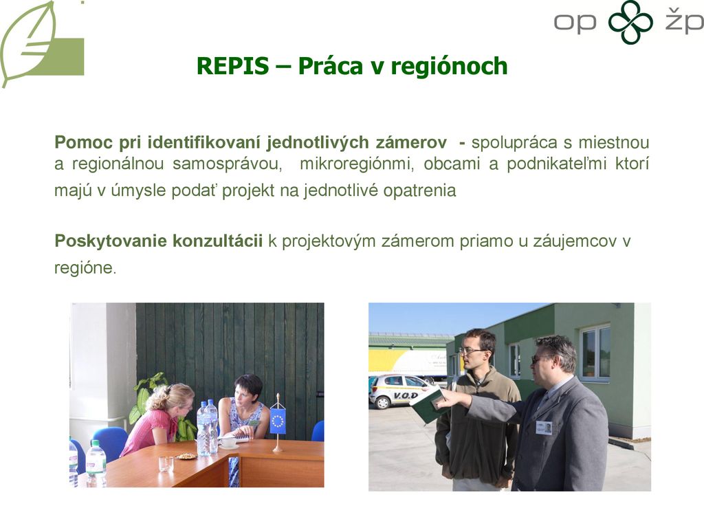 REPIS – Práca v regiónoch