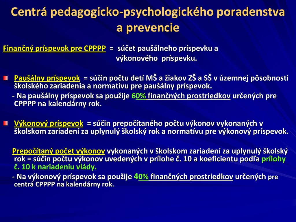 Centrá pedagogicko-psychologického poradenstva a prevencie