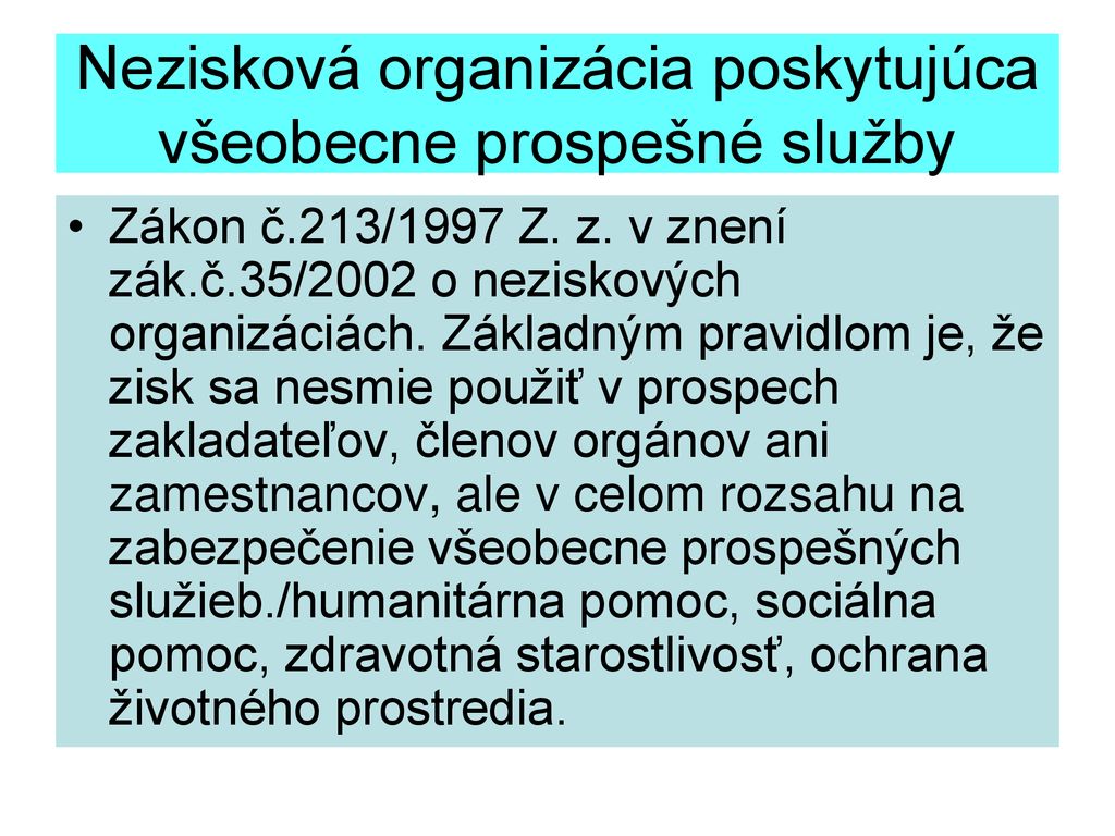 Sociálna Práca V Treťom Sektore - Ppt Stáhnout