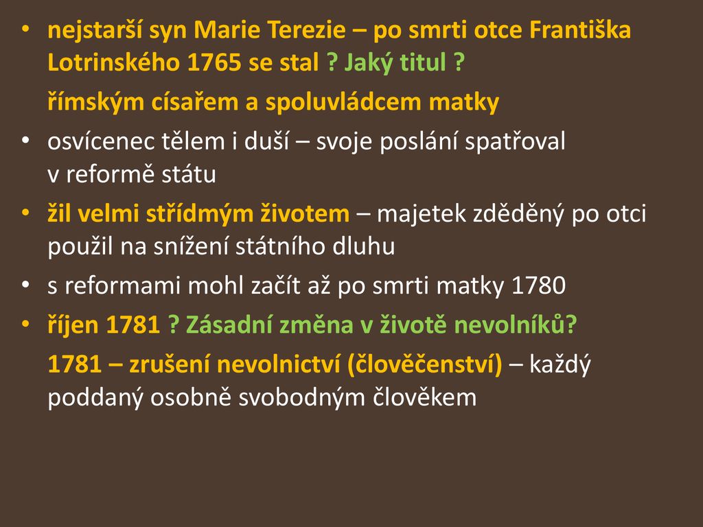 Kdo zrušení trestu smrti Marie Terezie?