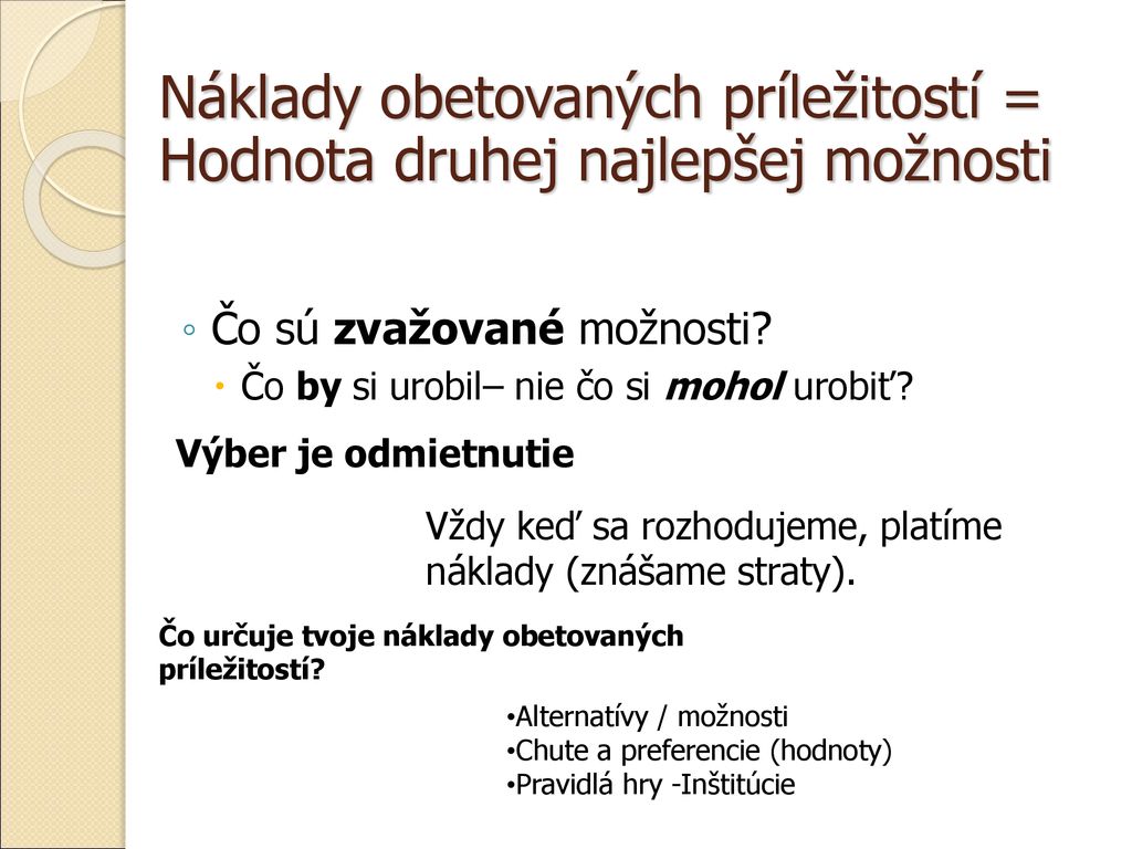 Vymedzenie Základných Predpokladov Fungovania Ekonomického Systému ...