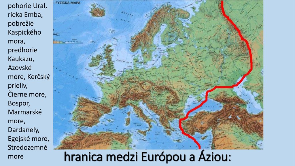 hranica medzi Európou a Áziou:
