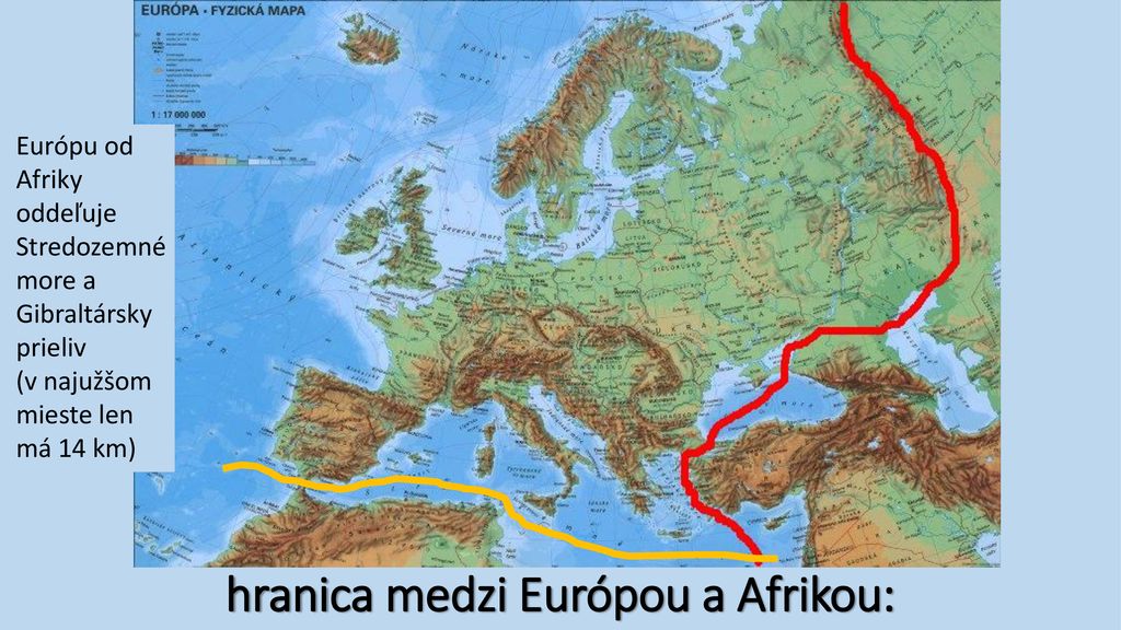 hranica medzi Európou a Afrikou: