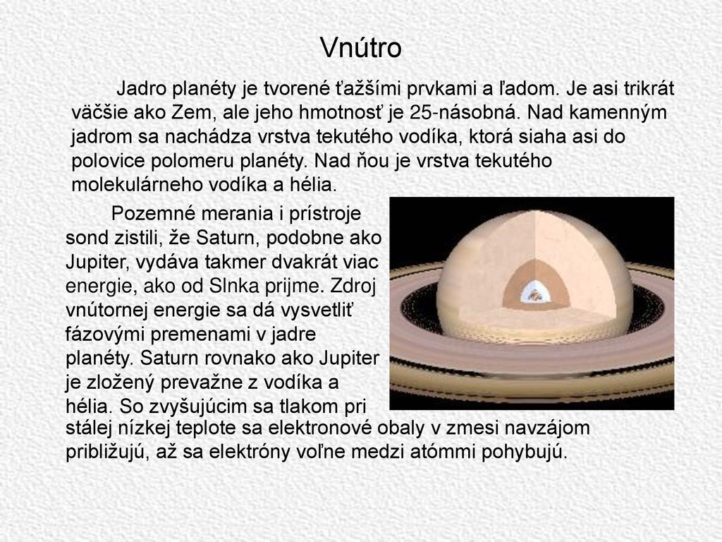 Saturn. - Ppt Stáhnout