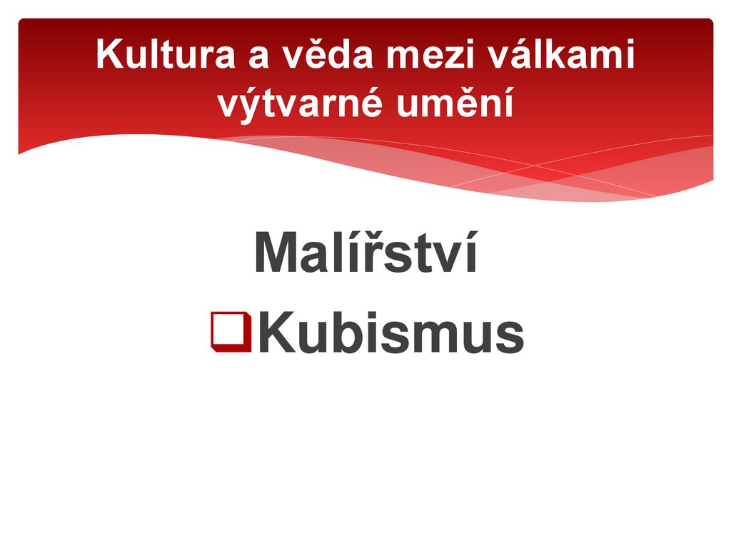 Kultura A Věda Mezi Válkami - Ppt Stáhnout