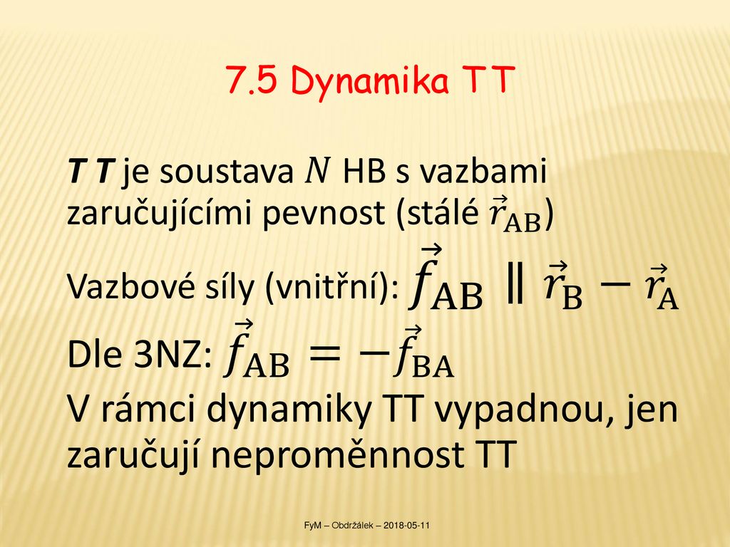 7 Soustava HB, Tuhé Těleso NMFy Ppt Stáhnout