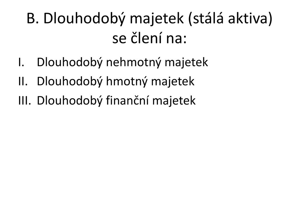 Dlouhodobý Majetek X Drobný Majetek - Ppt Stáhnout