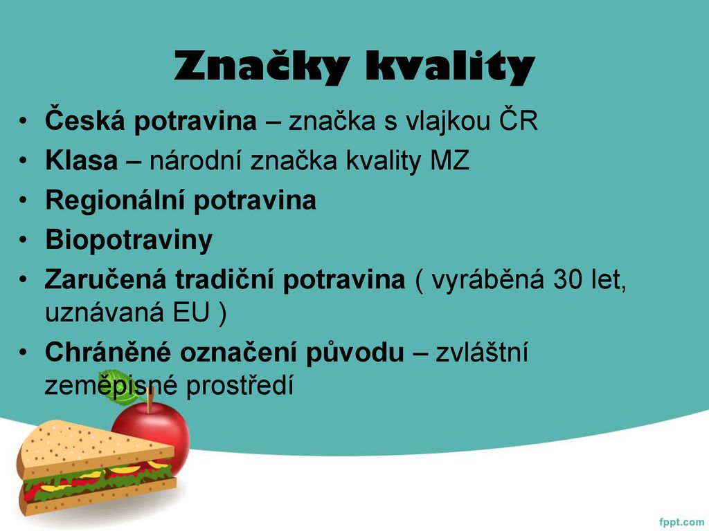 Značky kvality Česká potravina – značka s vlajkou ČR