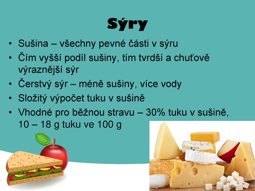 Sýry Sušina – všechny pevné části v sýru
