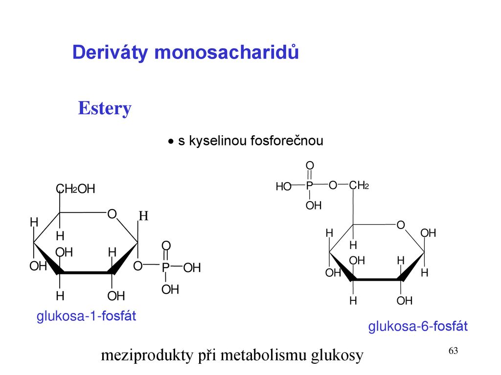 Deriváty monosacharidů