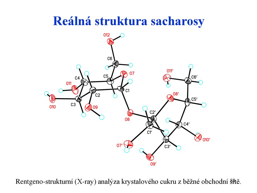 Reálná struktura sacharosy