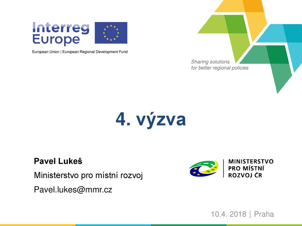 4. Výzva Pavel Lukeš Ministerstvo Pro Místní Rozvoj - Ppt Stáhnout