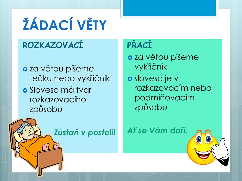 Kdy píšeme za rozkazovací větou TEČKU a kdy vykřičník?