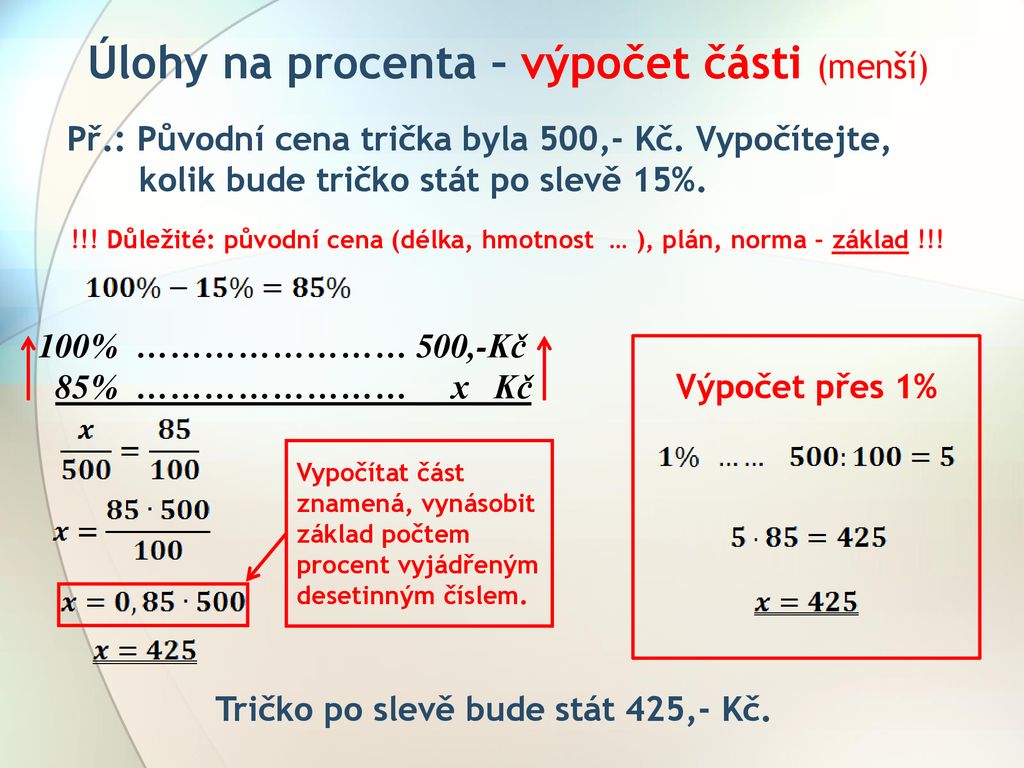 Jak se naučit počítat procenta?