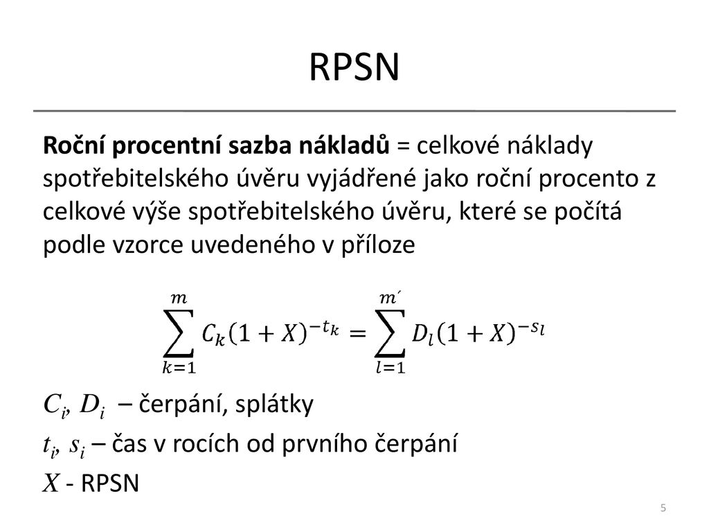 Jak je definována Celkova vyse spotřebitelského úvěru?