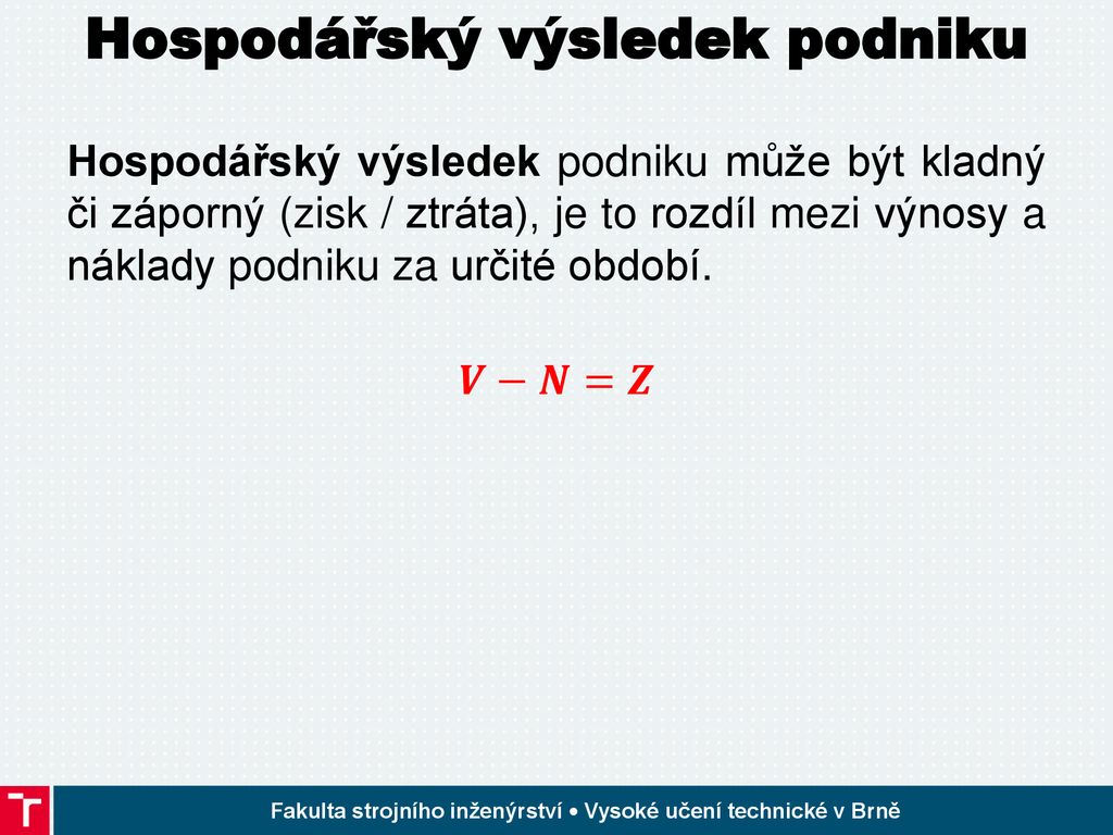 Jak se počítá hospodářský výsledek?