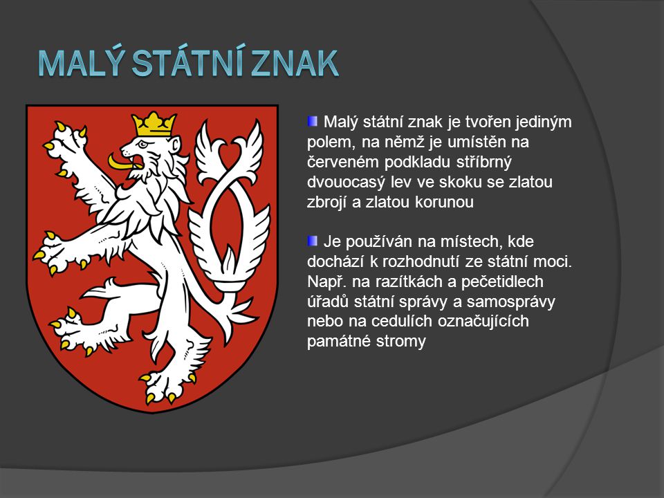 Malý státní znak
