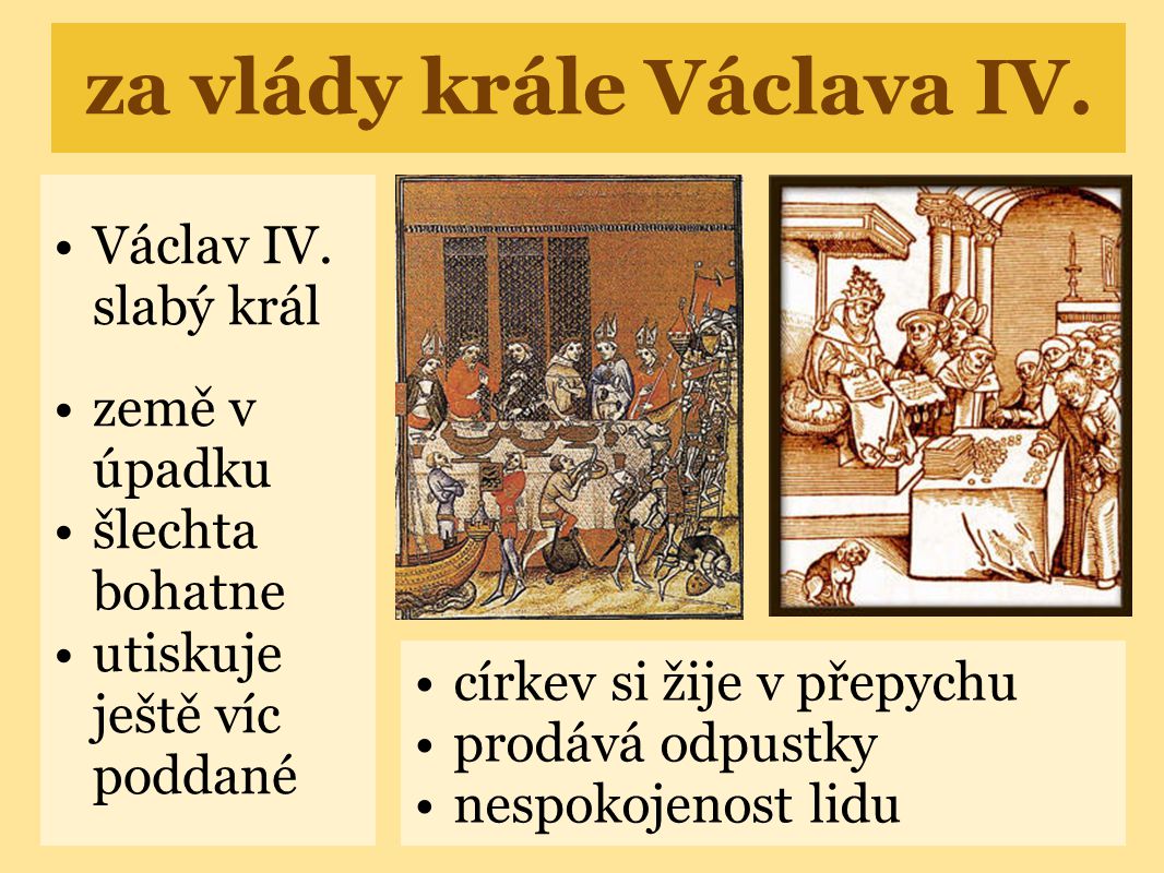 za vlády krále Václava IV.