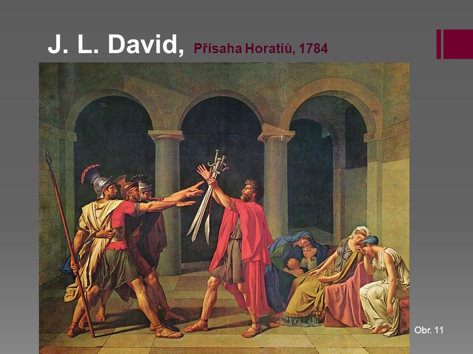 J. L. David, Přísaha Horatiů, 1784