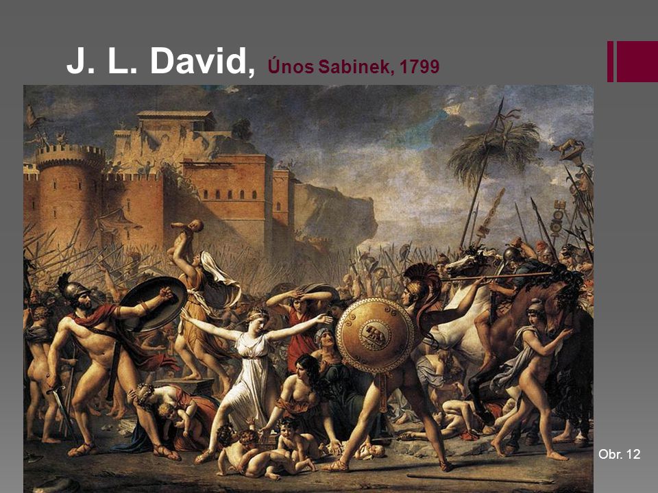 J. L. David, Únos Sabinek, 1799 Obr. 12