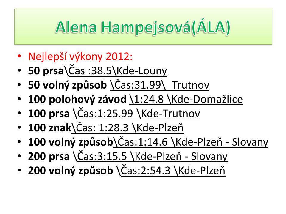 Alena Hampejsová(ÁLA)