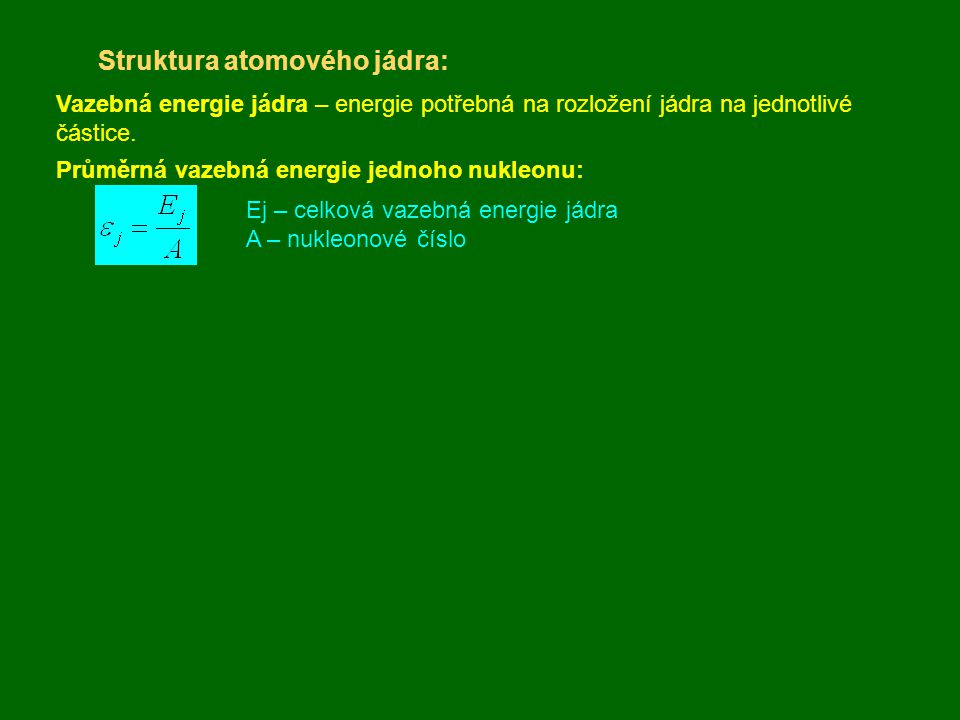 Struktura atomového jádra: