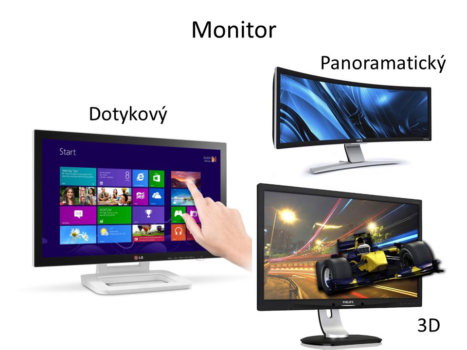 Monitor Panoramatický Dotykový 3D