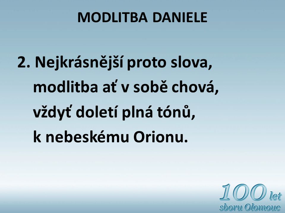 MODLITBA DANIELE 2.