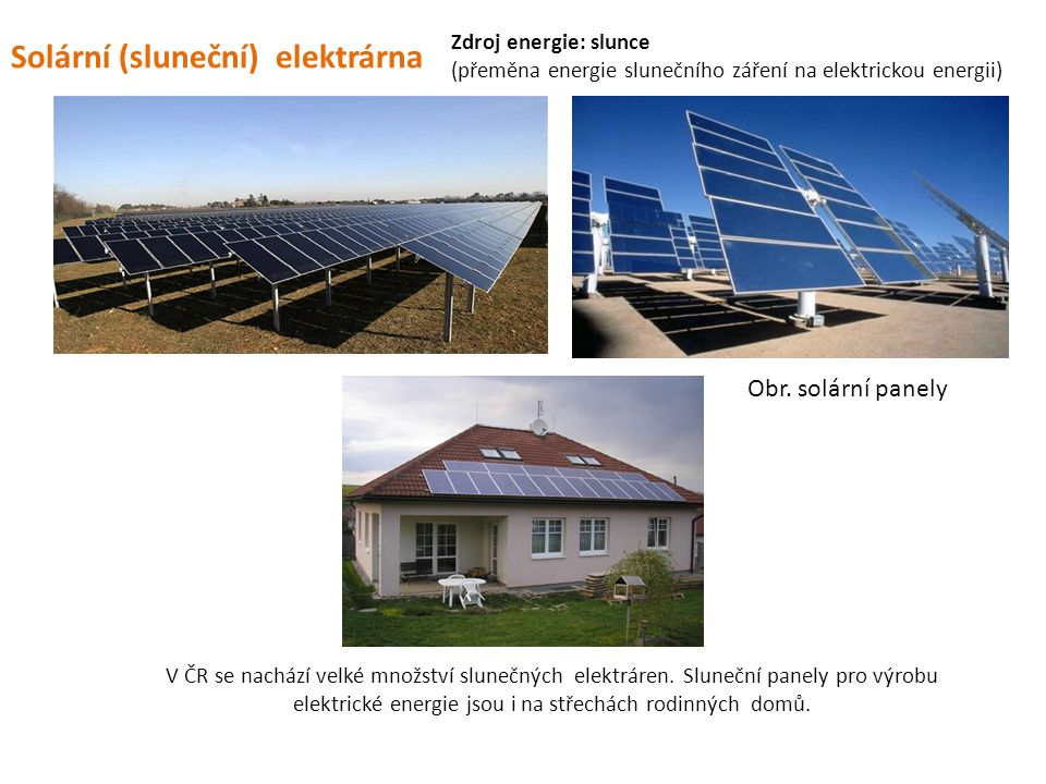 Solární (sluneční) elektrárna