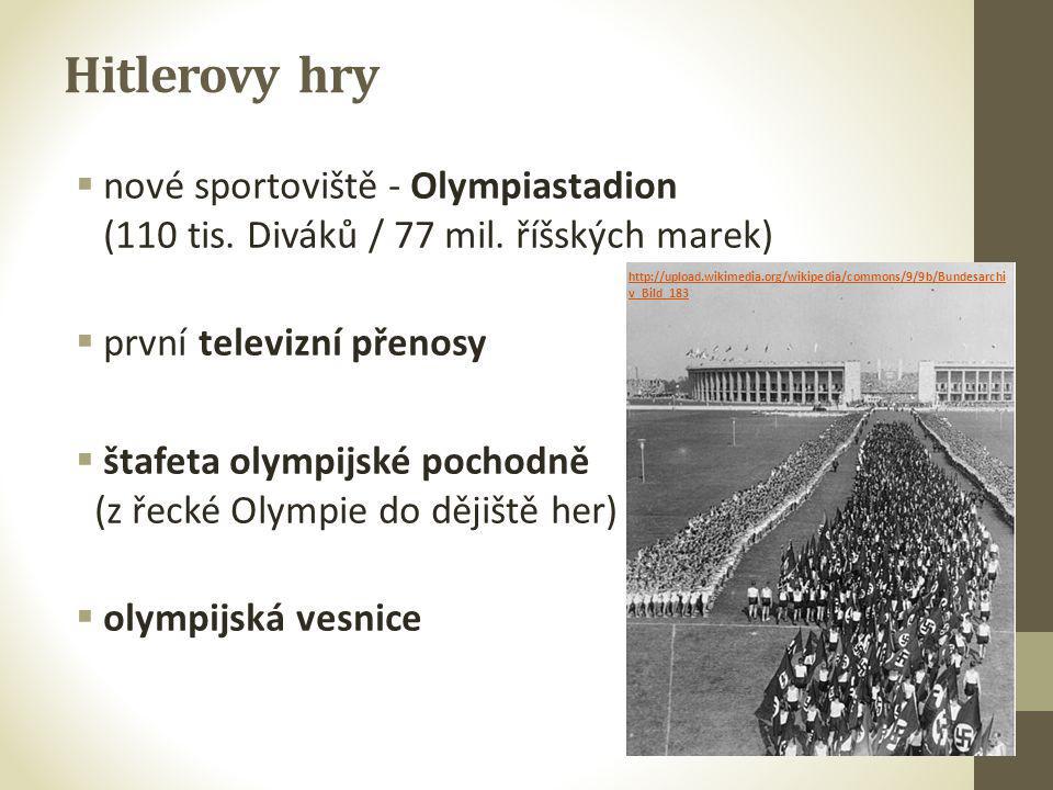Hitlerovy hry nové sportoviště - Olympiastadion