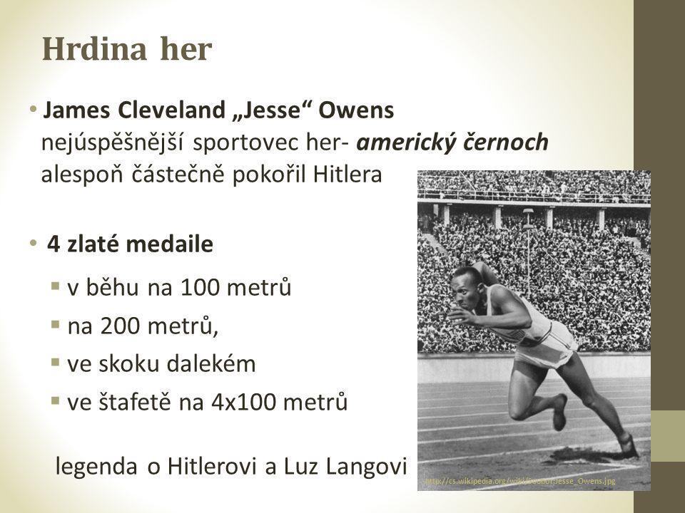 Hrdina her James Cleveland „Jesse Owens