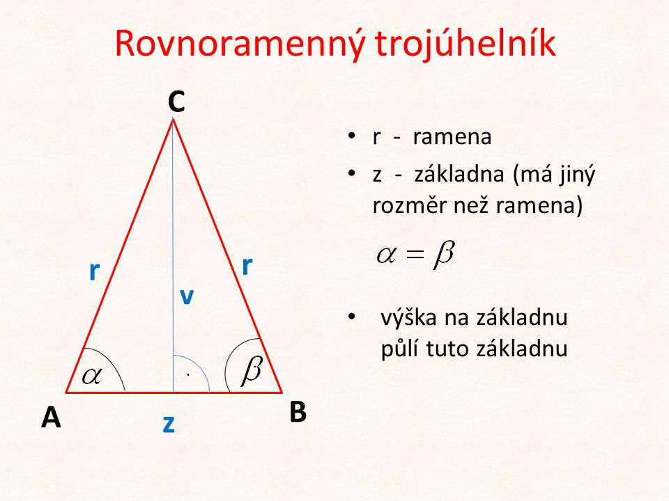 Rovnoramenný trojúhelník