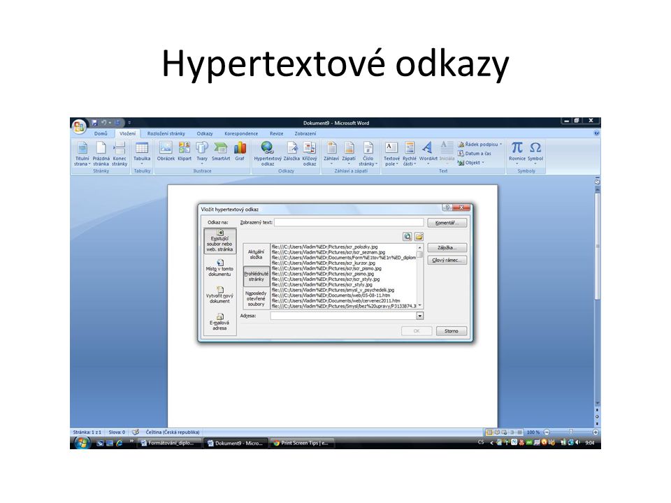 Hypertextové odkazy