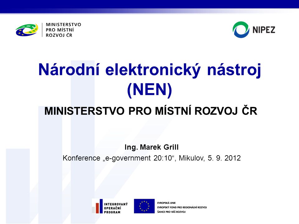 Národní elektronický nástroj (NEN)
