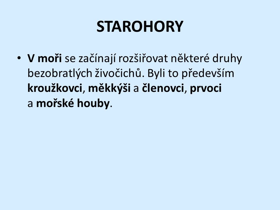 STAROHORY