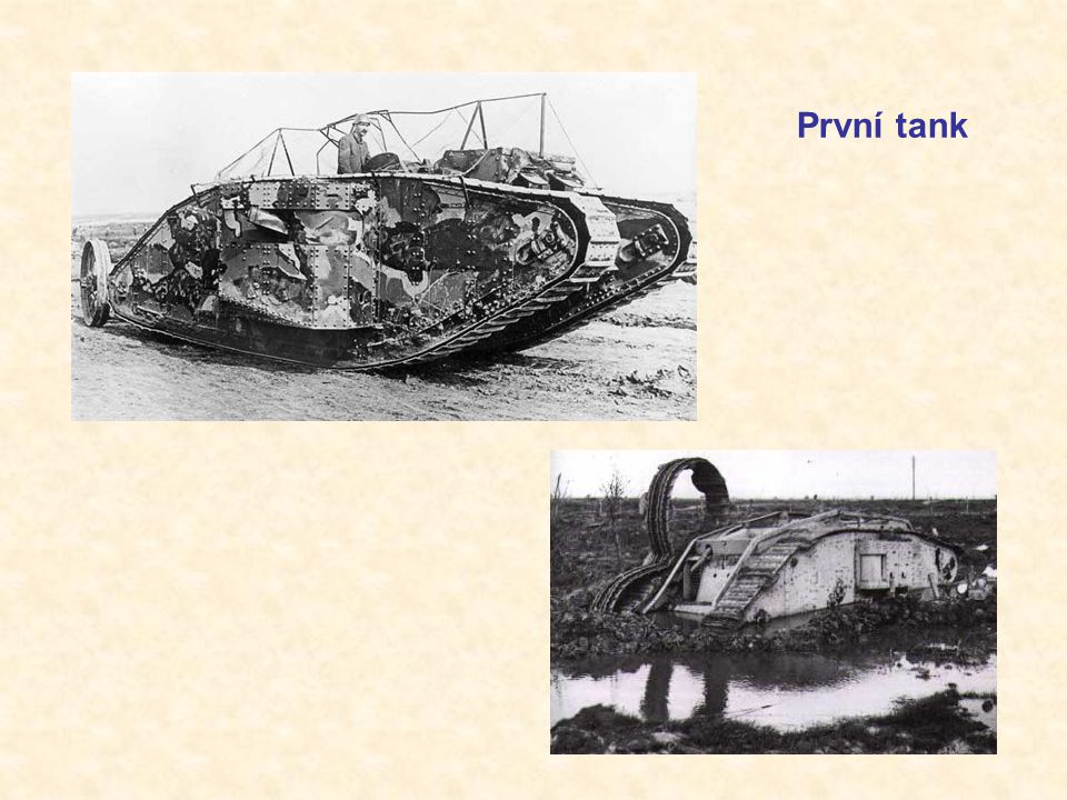 První tank