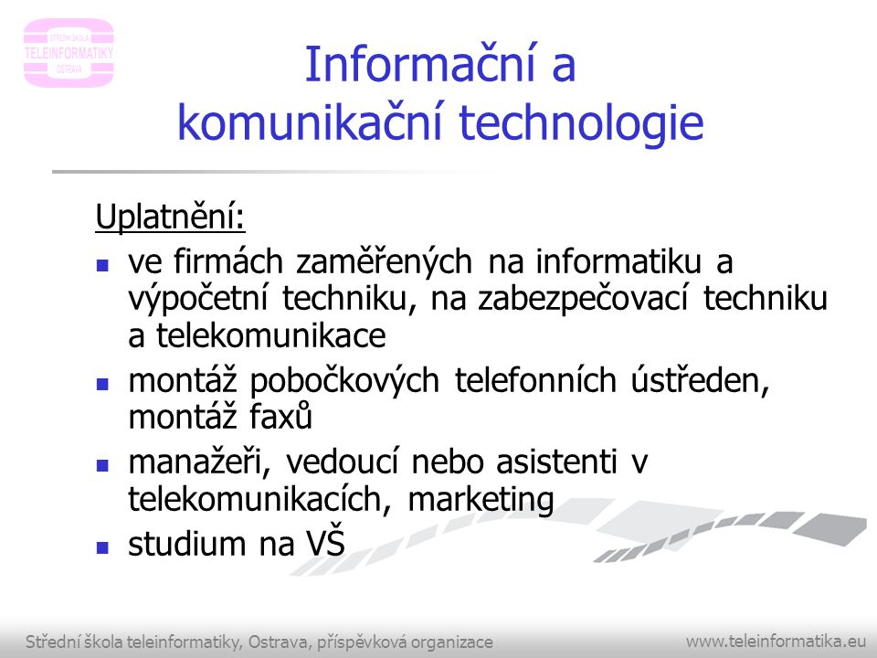 Informační a komunikační technologie