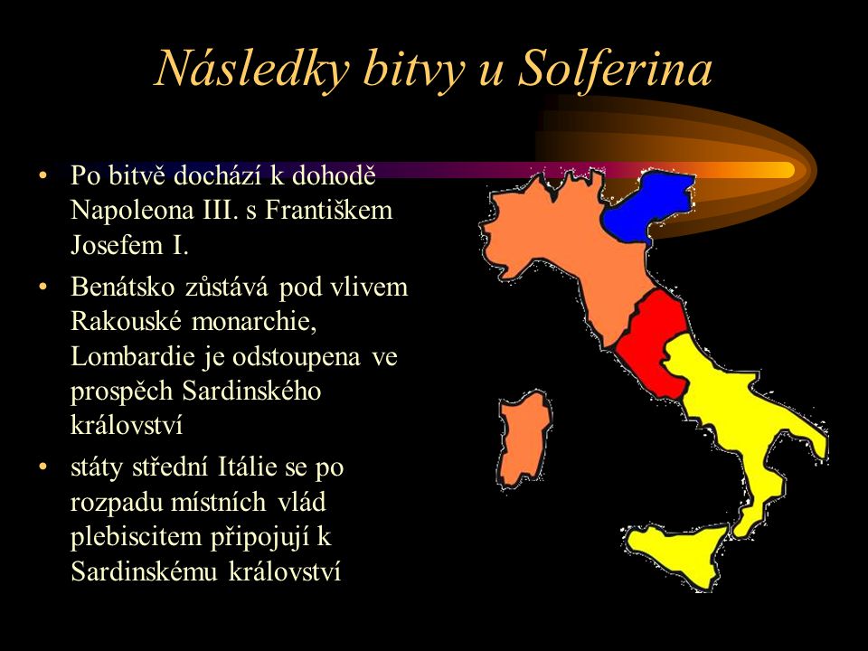 Následky bitvy u Solferina