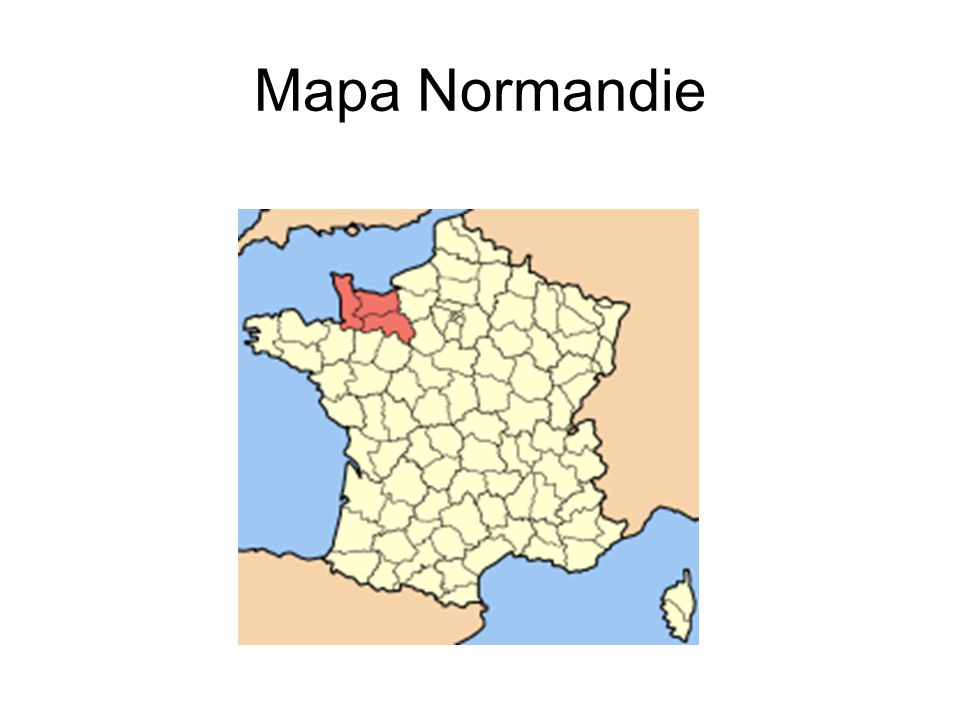 Mapa Normandie
