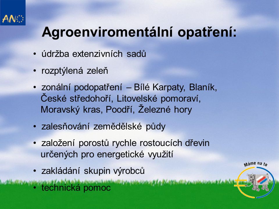 Agroenviromentální opatření: