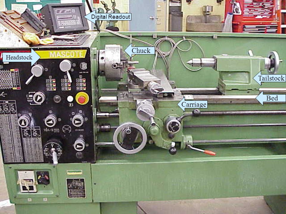 Digital Readout Chuck Headstock Tailstock Bed Carriage