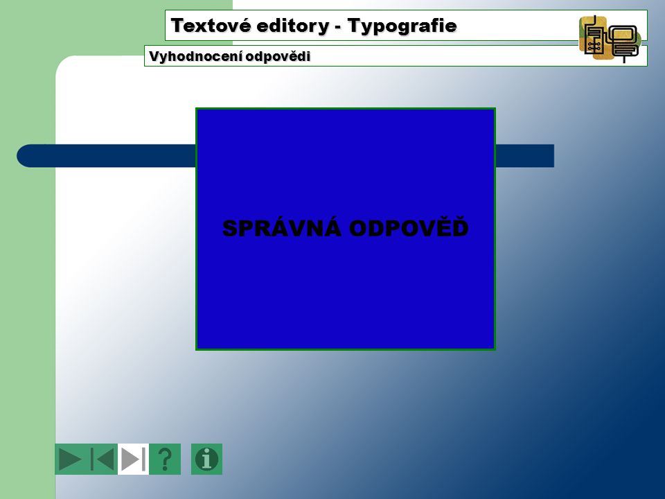 Textové editory - Typografie