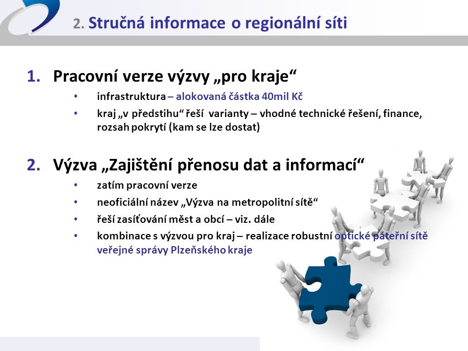 2. Stručná informace o regionální síti
