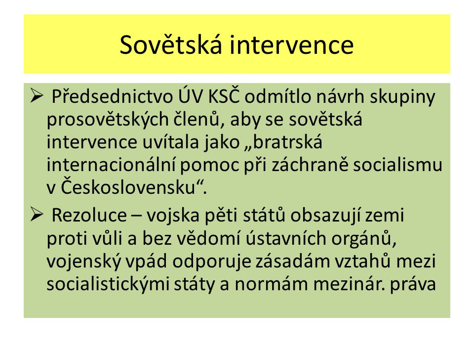 Sovětská intervence