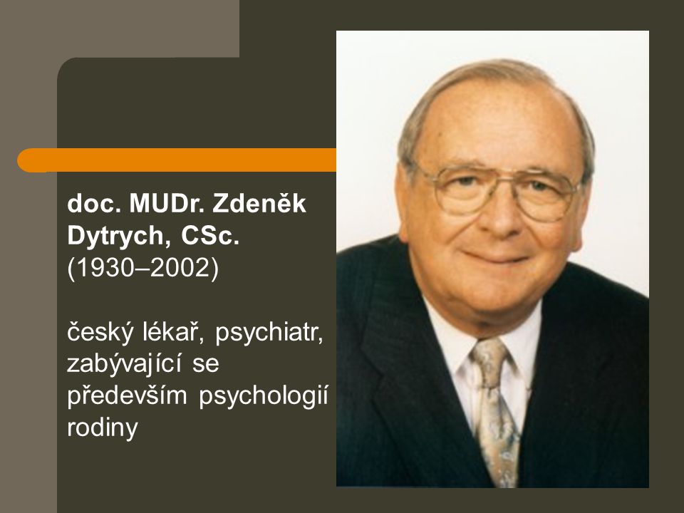doc. MUDr. Zdeněk Dytrych, CSc. (1930–2002)