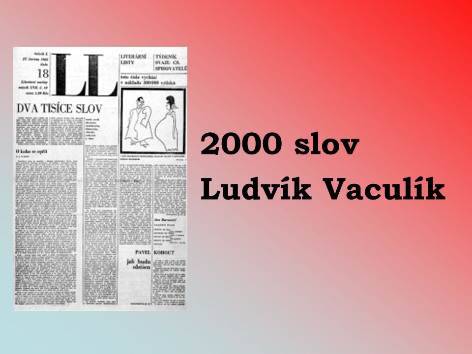 2000 slov Ludvík Vaculík
