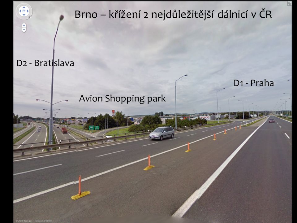 Brno – křížení 2 nejdůležitější dálnicí v ČR