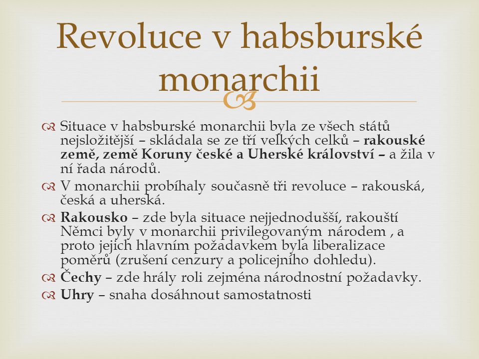 Revoluce v habsburské monarchii
