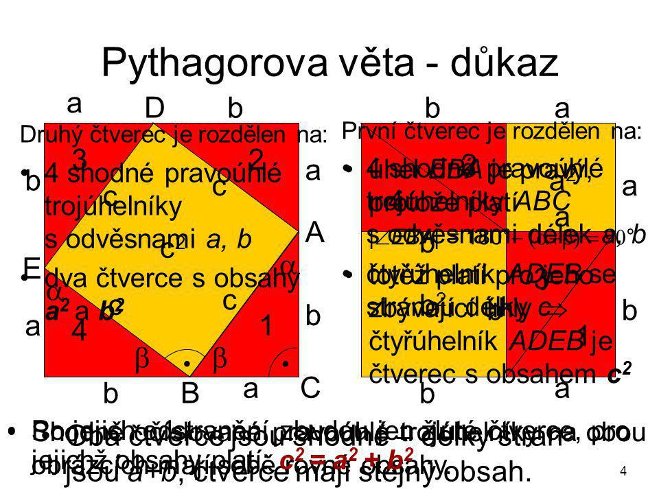Pythagorova věta - důkaz