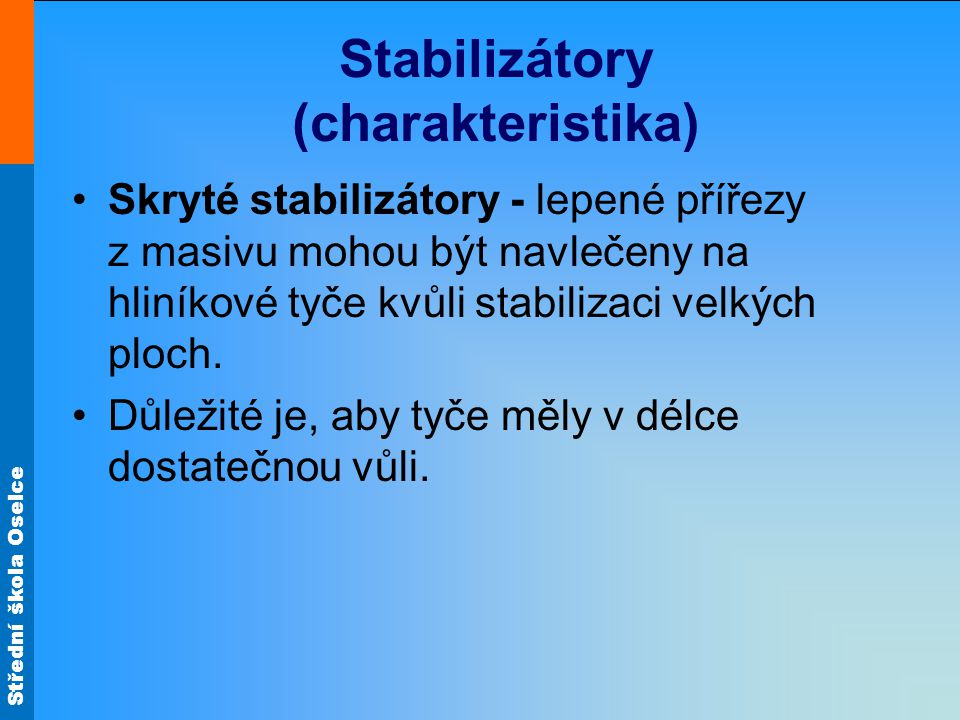 Stabilizátory (charakteristika)